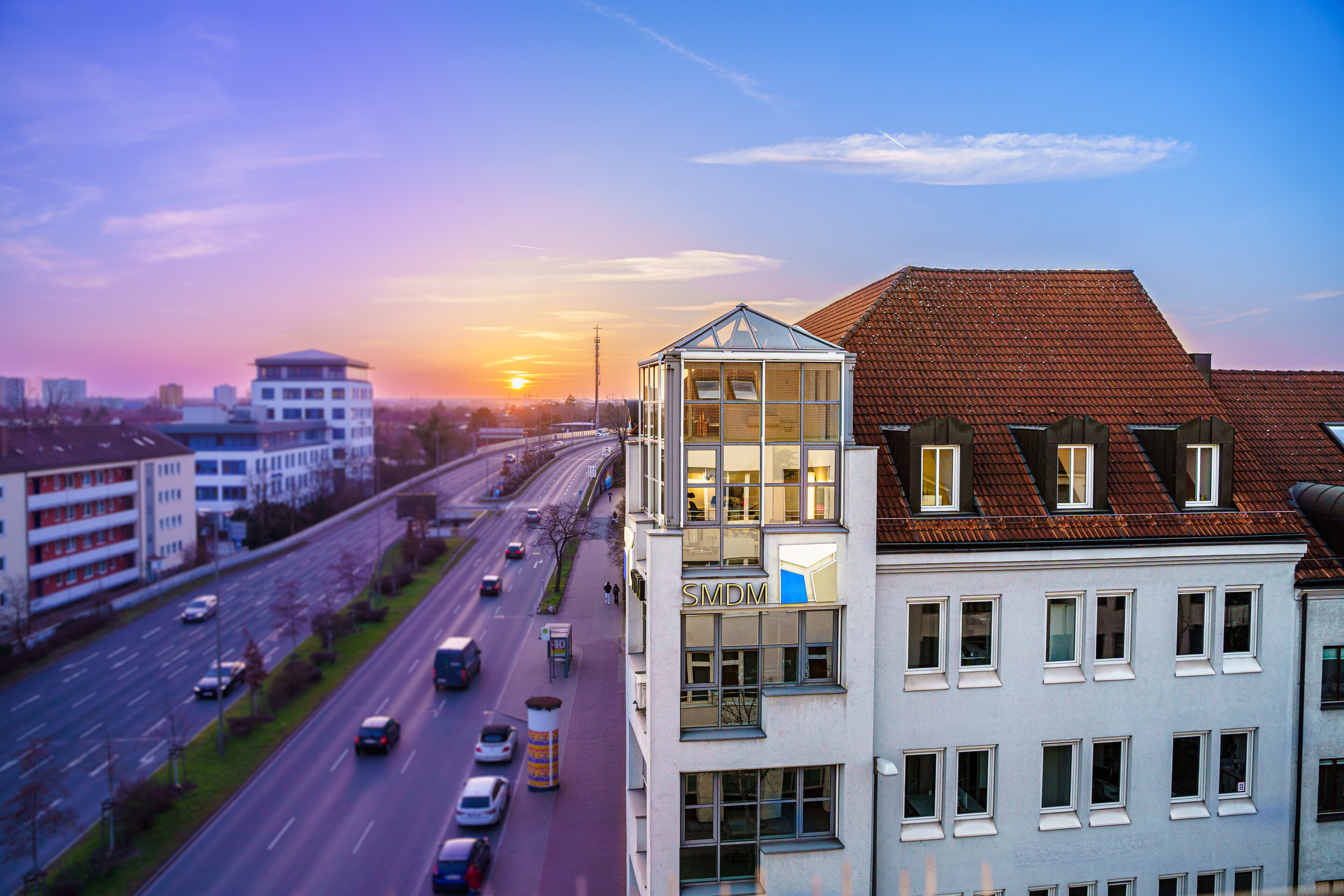 Außenansicht Gebäude der Kanzlei SMDM